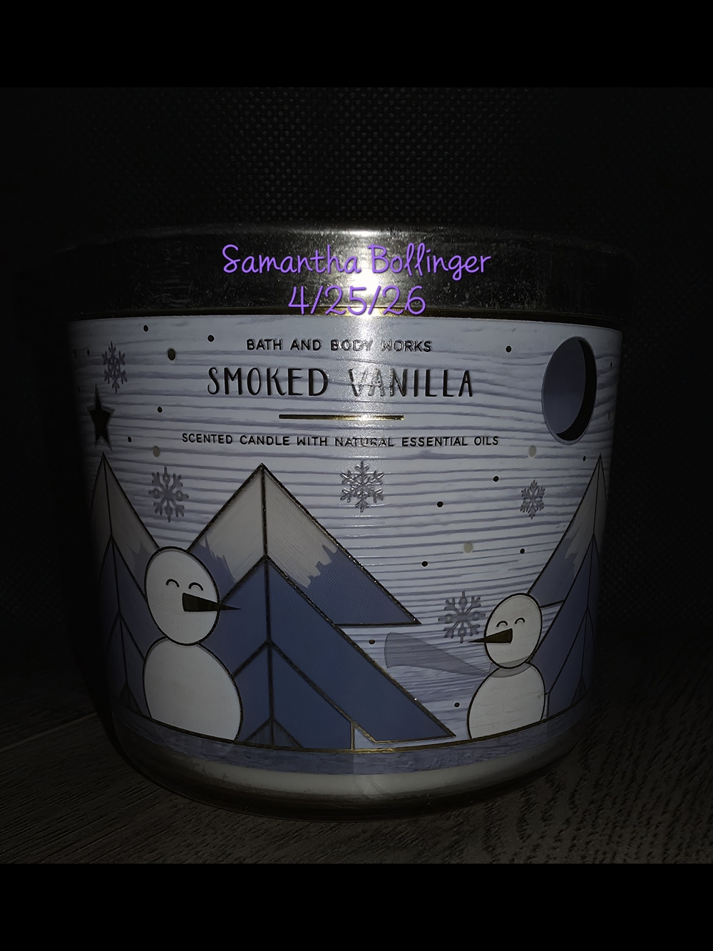 Bath & Body Works Smoked Vanilla Candle